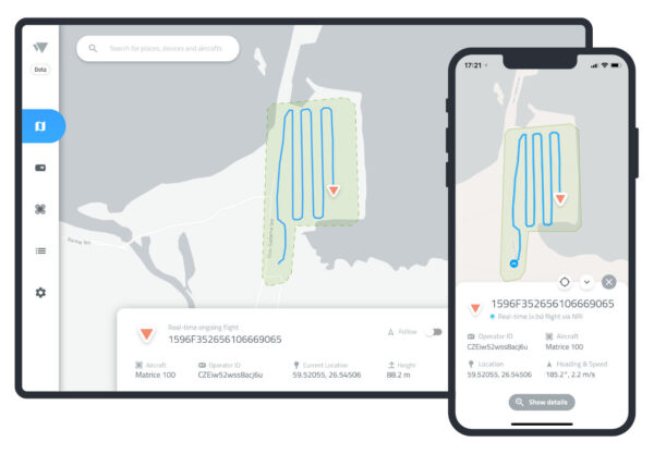 Aplikacja i identyfikacja Dronetag